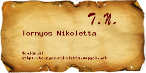 Tornyos Nikoletta névjegykártya